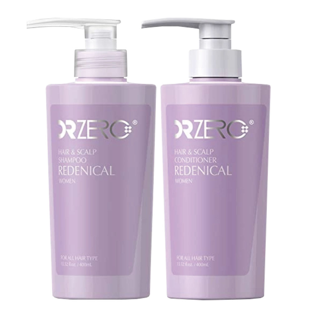 DR.Zeroリデニカル・ヘア&スカルプシャンプー＋コンディショナー(女性用) 400ml+400ml【日本発送（ヤマト便）局留め不可】