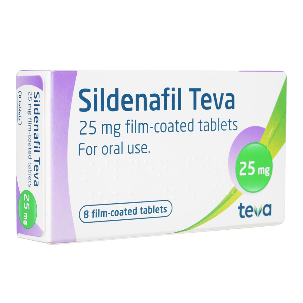 (TEVA)シルデナフィル25mg8錠 2箱