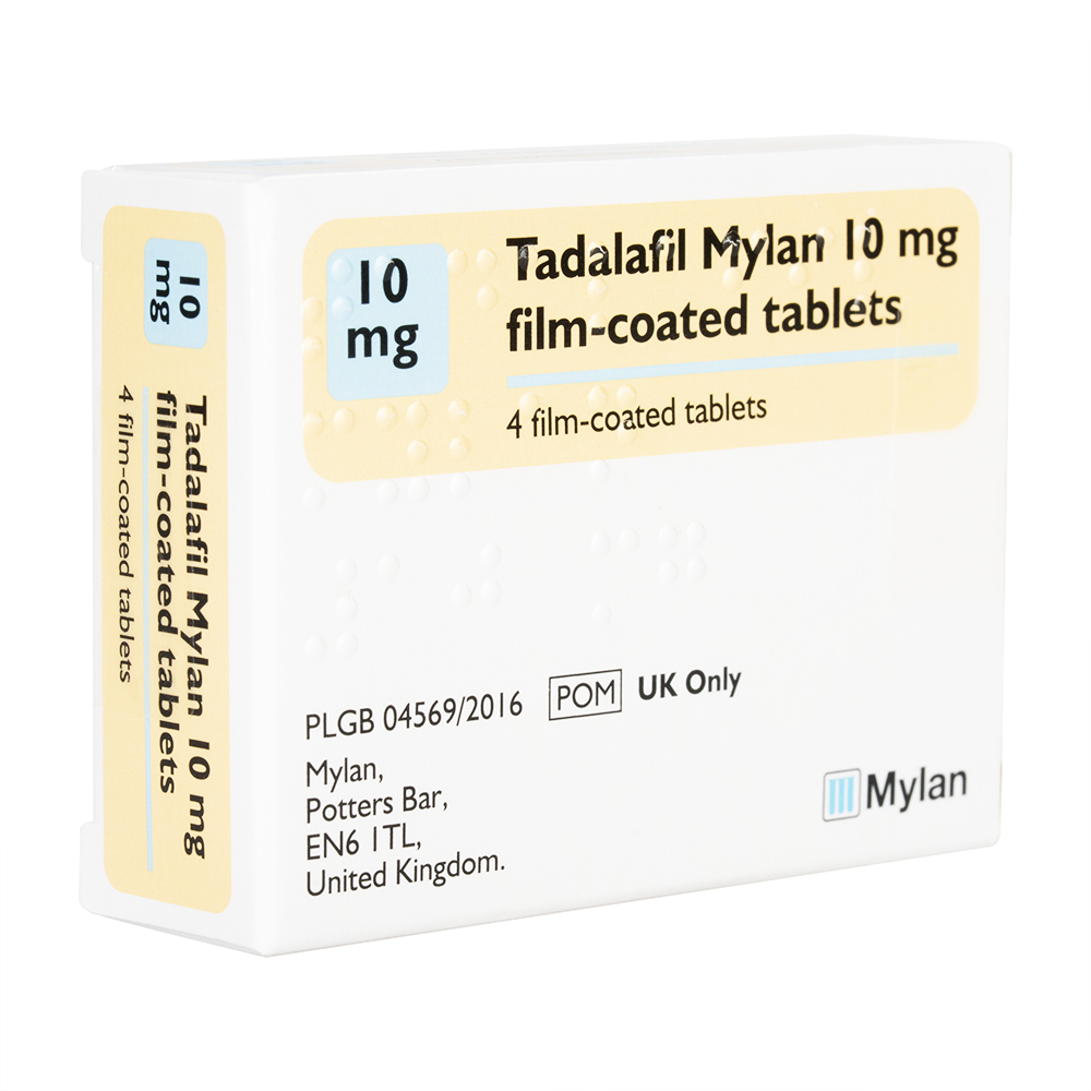 タダラフィル10mg4錠(Mylan) 7箱