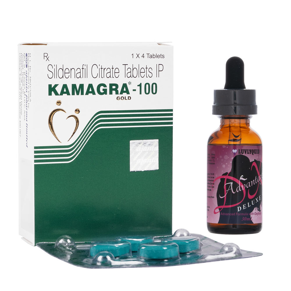 カマグラ100mg4錠7箱+(LUVLYQUID)アドバンテージDX30ml1本(お試し) 1セット