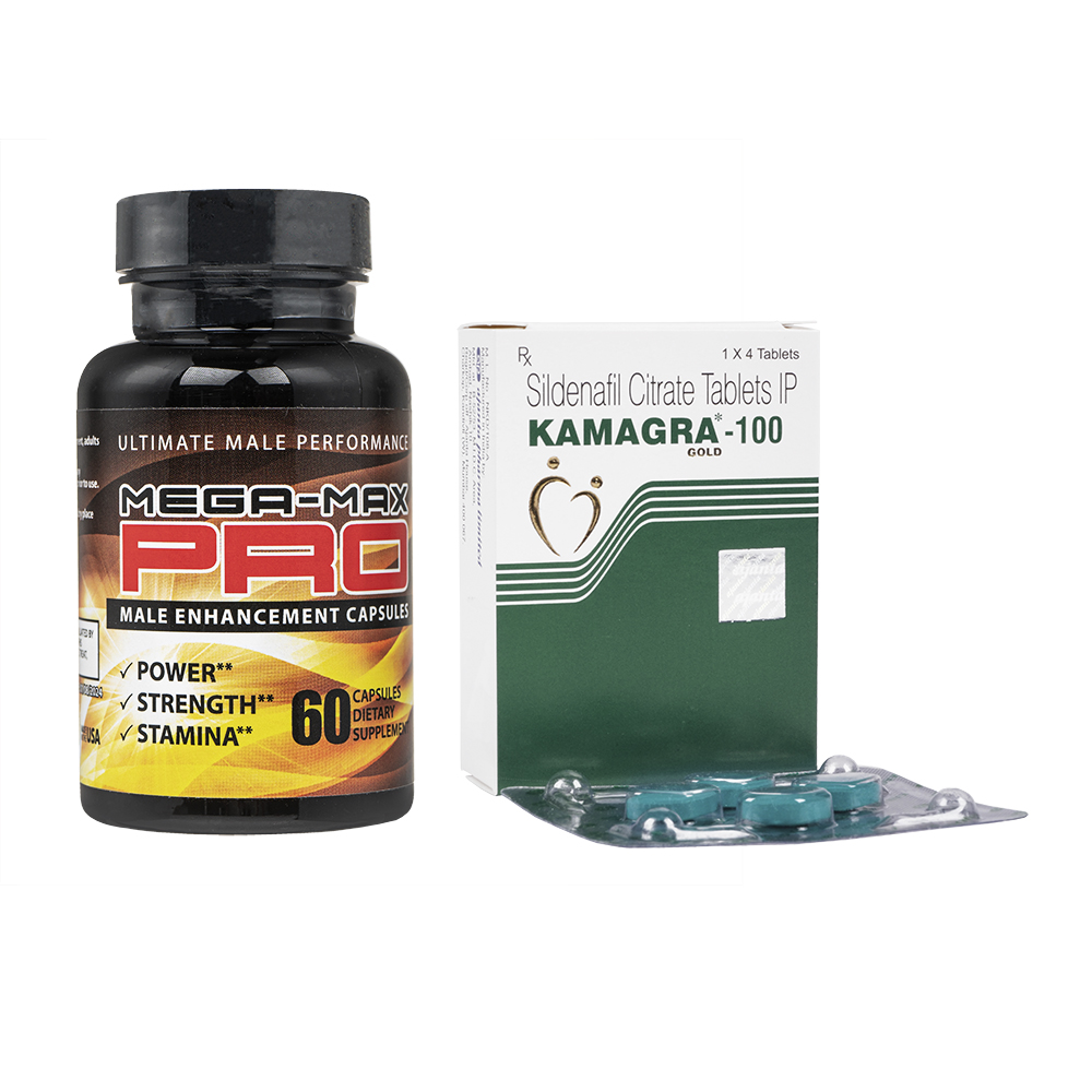 メガマックスプロ(MegaMaxPro)1本+カマグラ100mg4錠7箱 1セット